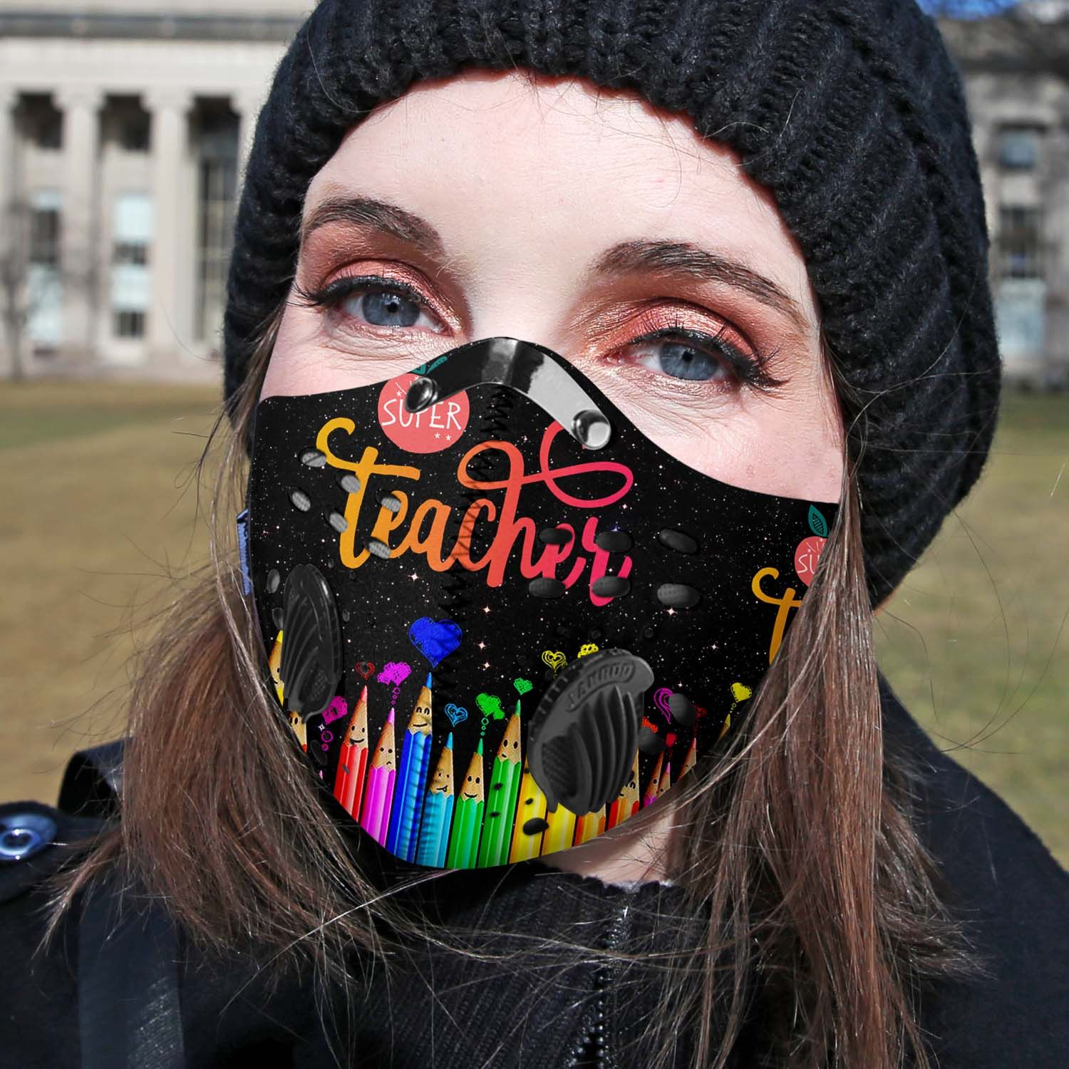 Super teacher carbon pm 2,5 face mask 1