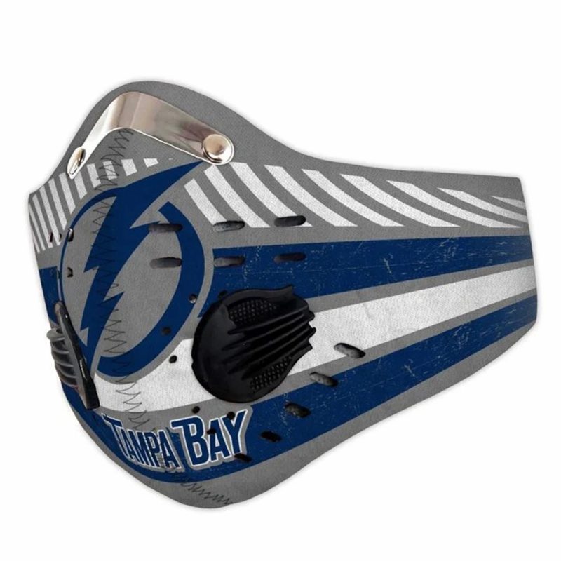 Tampa bay lightning filter activated carbon face mask 1