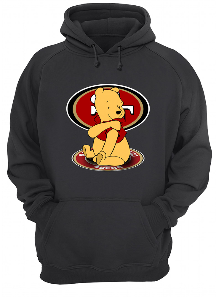 The pooh nfl san francisco 49ers hoodie