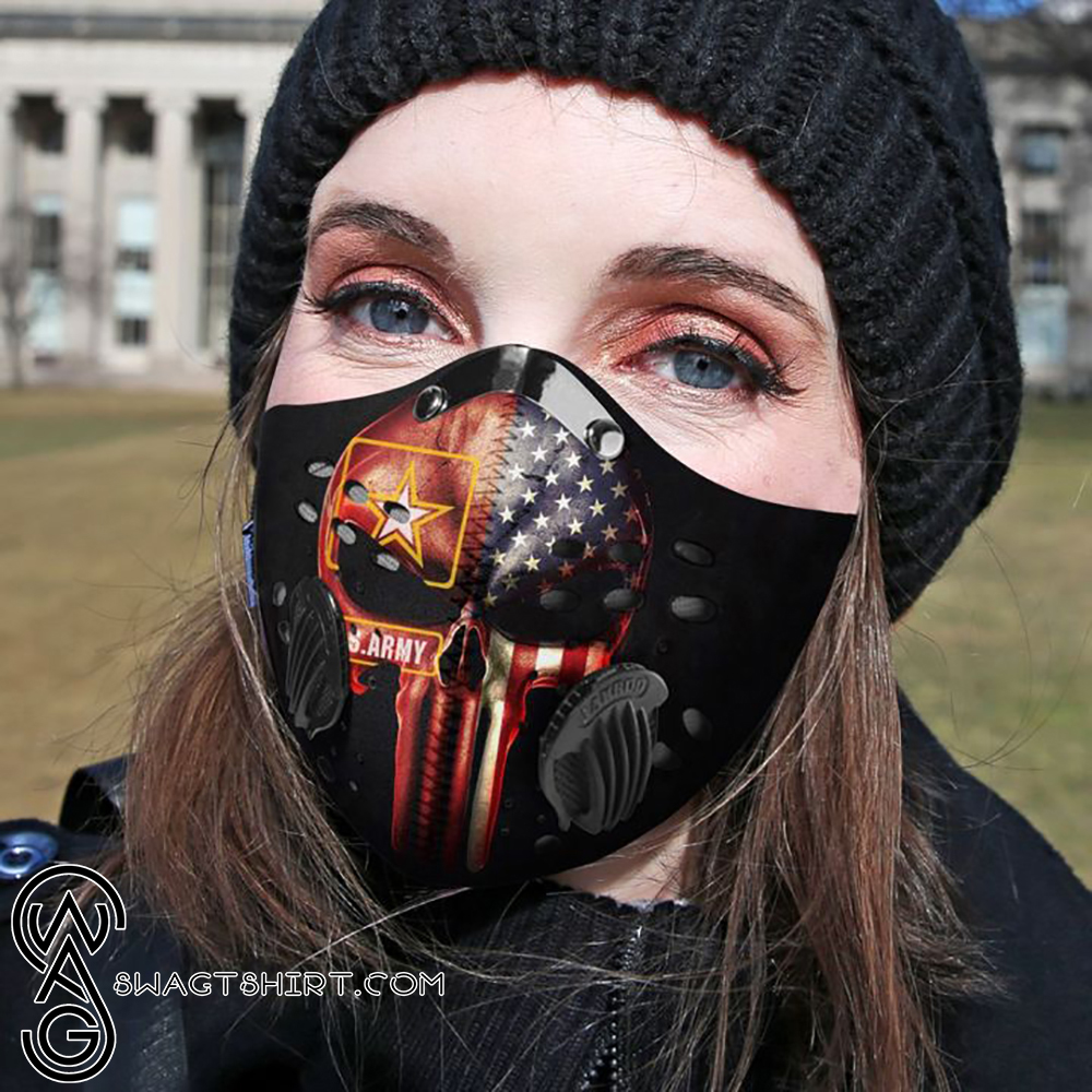US army skull filter activated carbon face mask