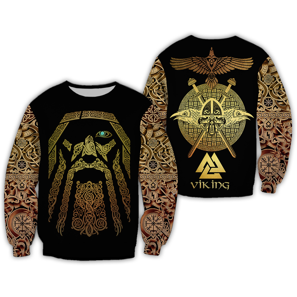 Viking odin full over print sweatshirt