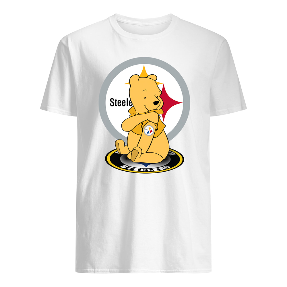 Winnie the pooh pittsburgh steelers nfl mens shirt