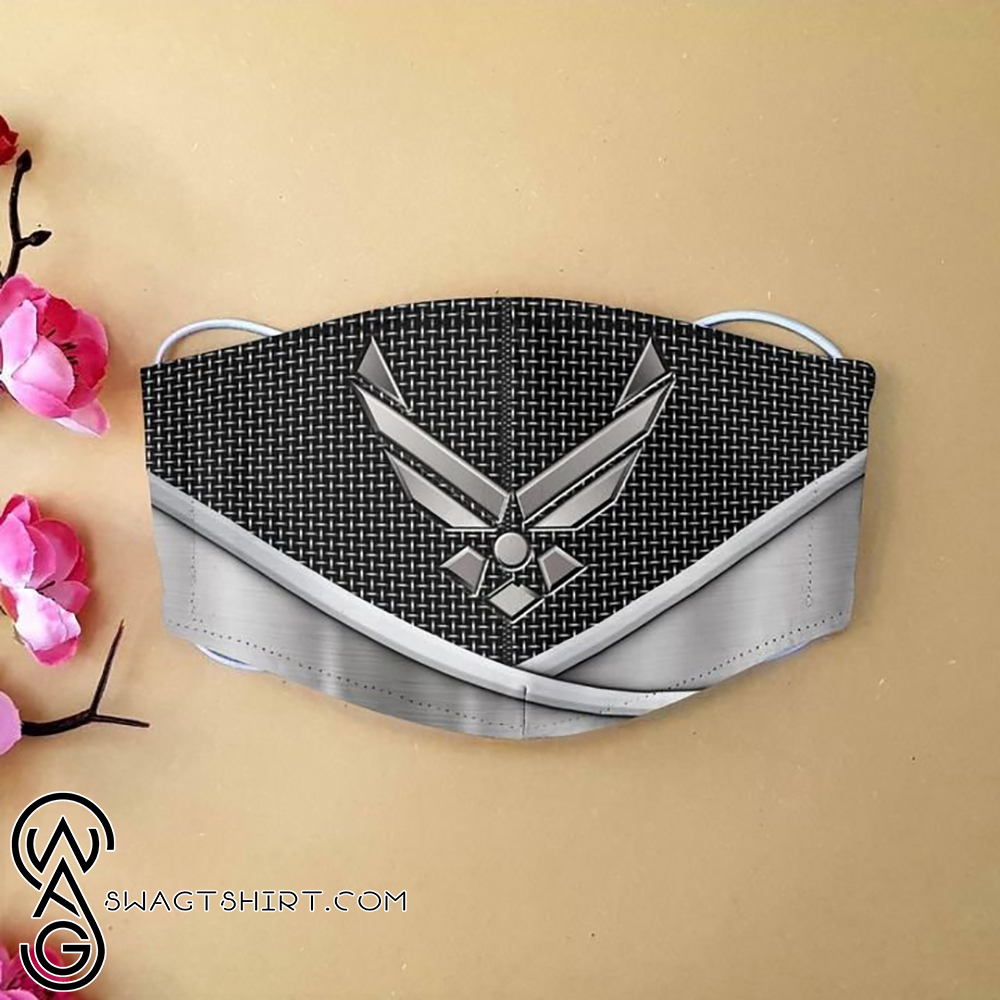 Airforce wings metal anti-dust cotton face mask