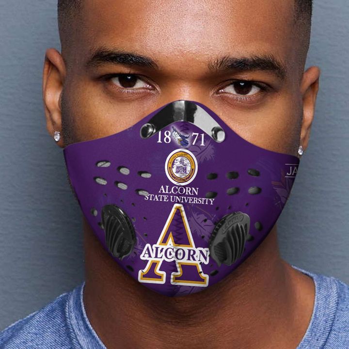 Alcorn state university 1871 filter activated carbon face mask 1
