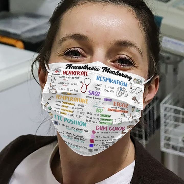 Anaesthesia monitoring knowledge anti-dust cotton face mask 1