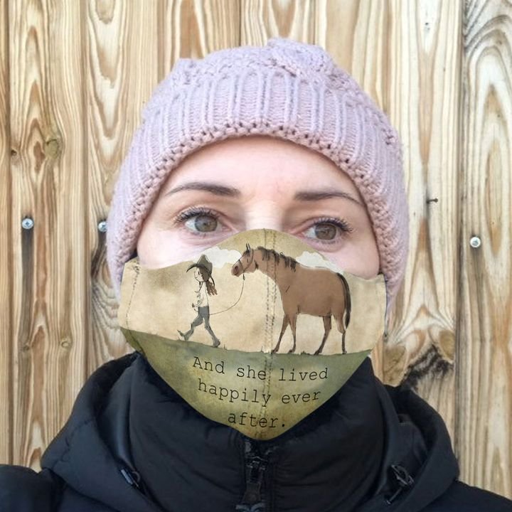And she lived happily ever after horse anti-dust face mask 3