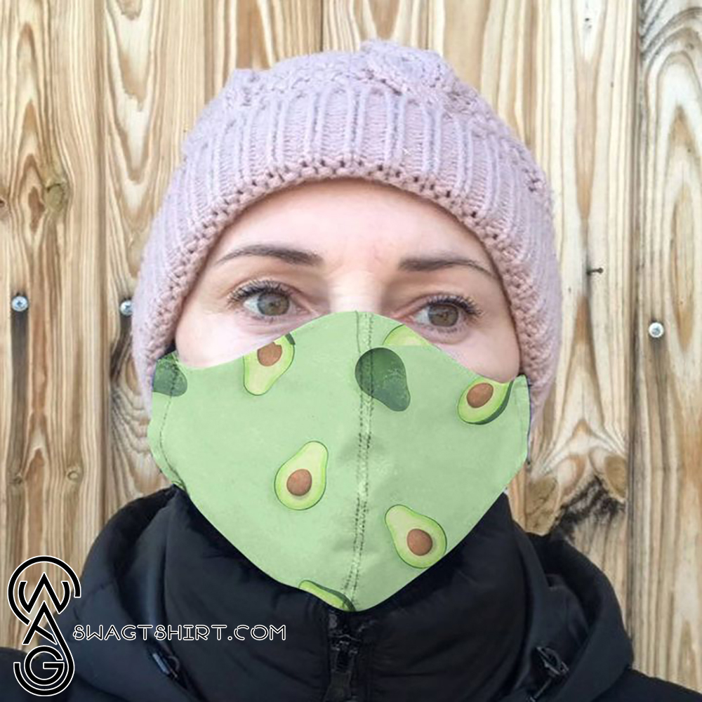 Avocado anti-dust cotton face mask