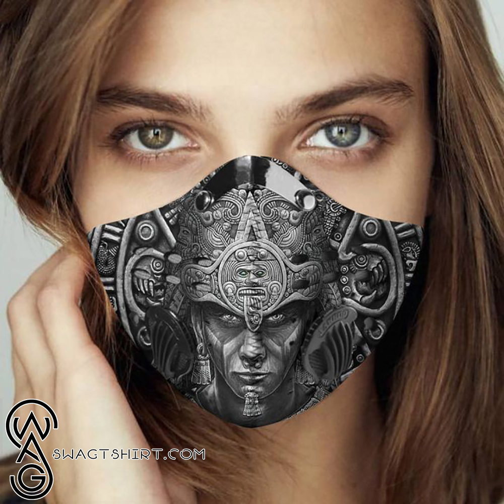 Aztec warrior filter activated carbon face mask