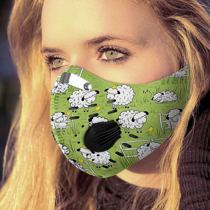 Baby sheep filter activated carbon face mask 2