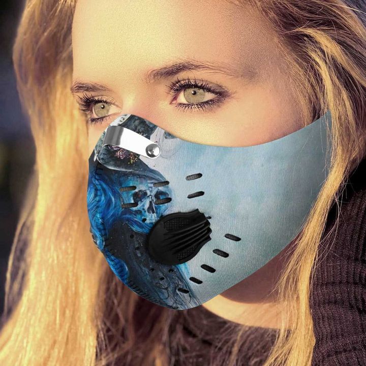 Blue witch filter activated carbon face mask 2