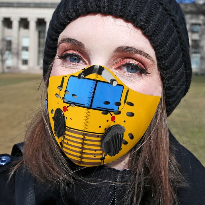 Bus driver filter activated carbon face mask 3
