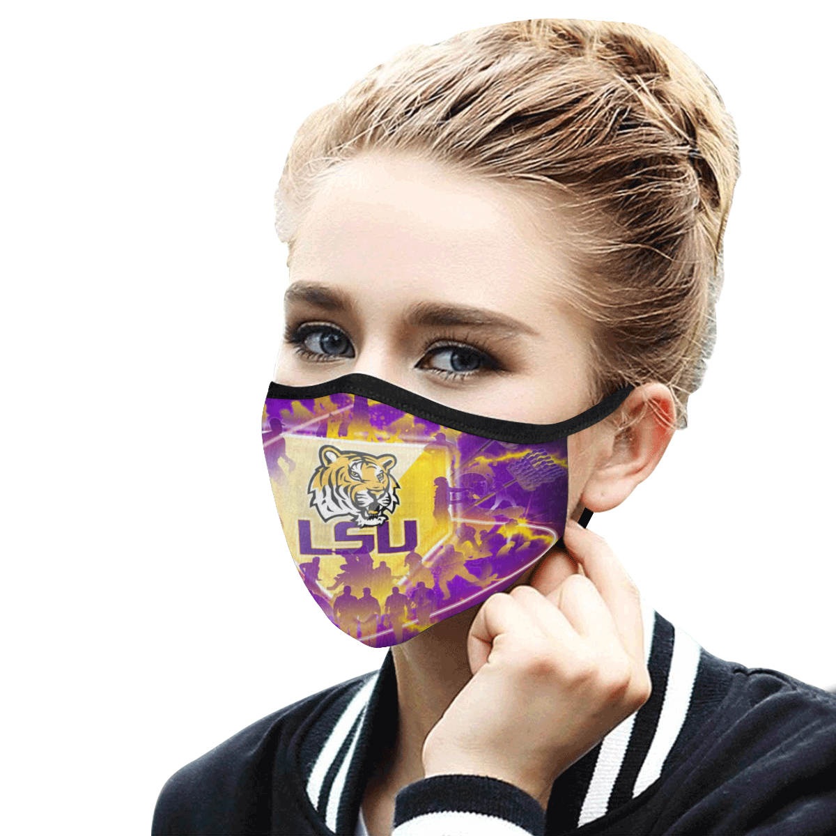 LSU tigers football anti-dust cotton face mask 4