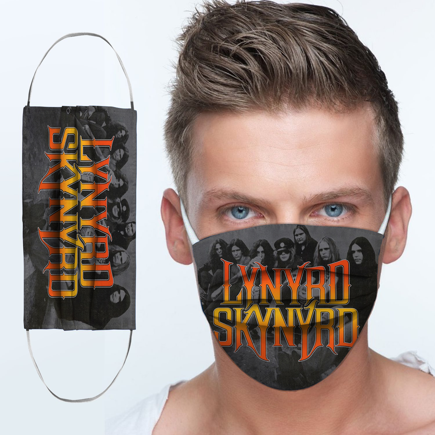 Lynyrd skynyrd rock band anti-dust cotton face mask 3