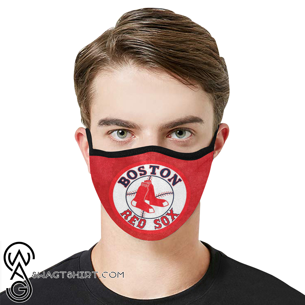 Major league baseball boston red sox anti-dust cotton face mask