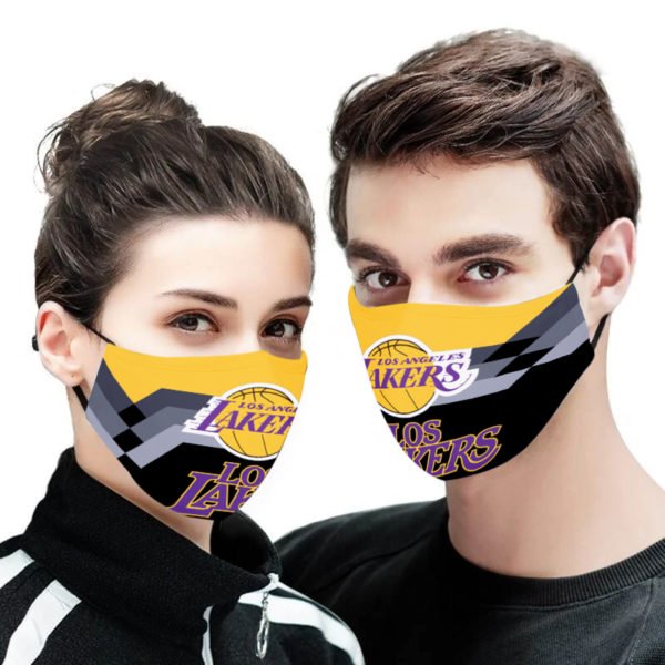 National basketball association los angeles lakers cotton face mask 4