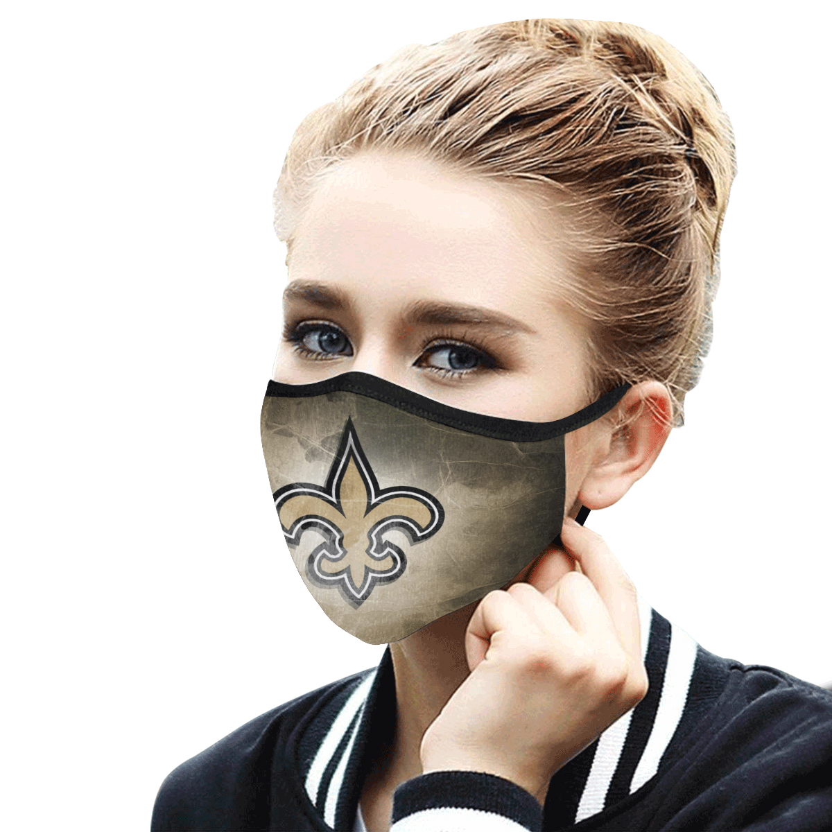 National football league new orleans saints cotton face mask 3