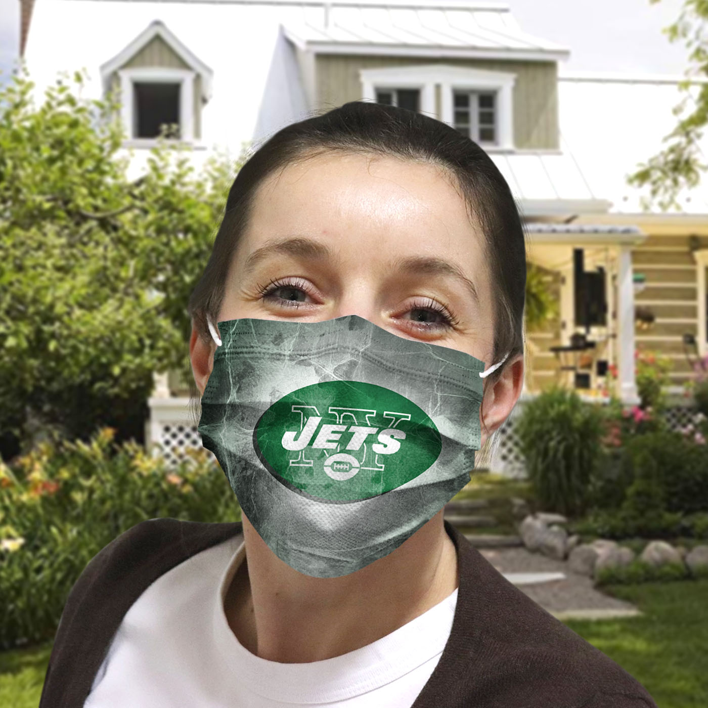 National football league new york jets cotton face mask 4