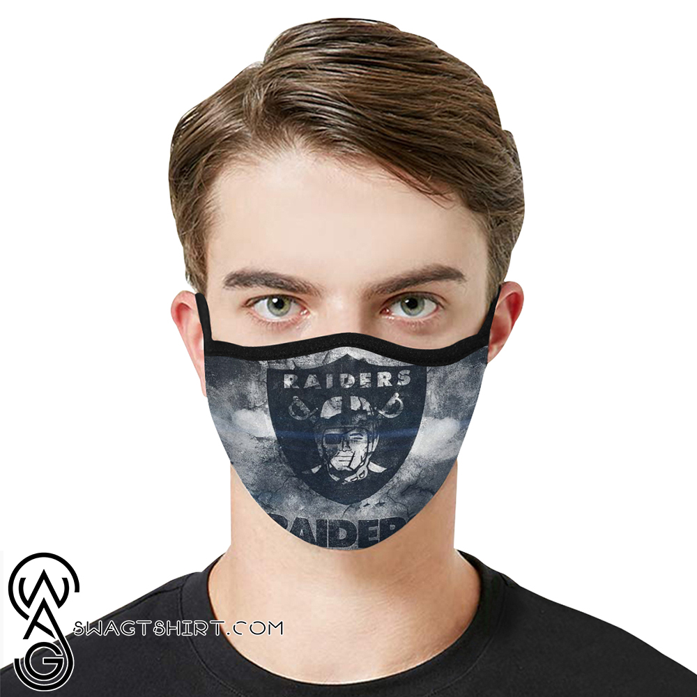 National football league oakland raiders cotton face mask