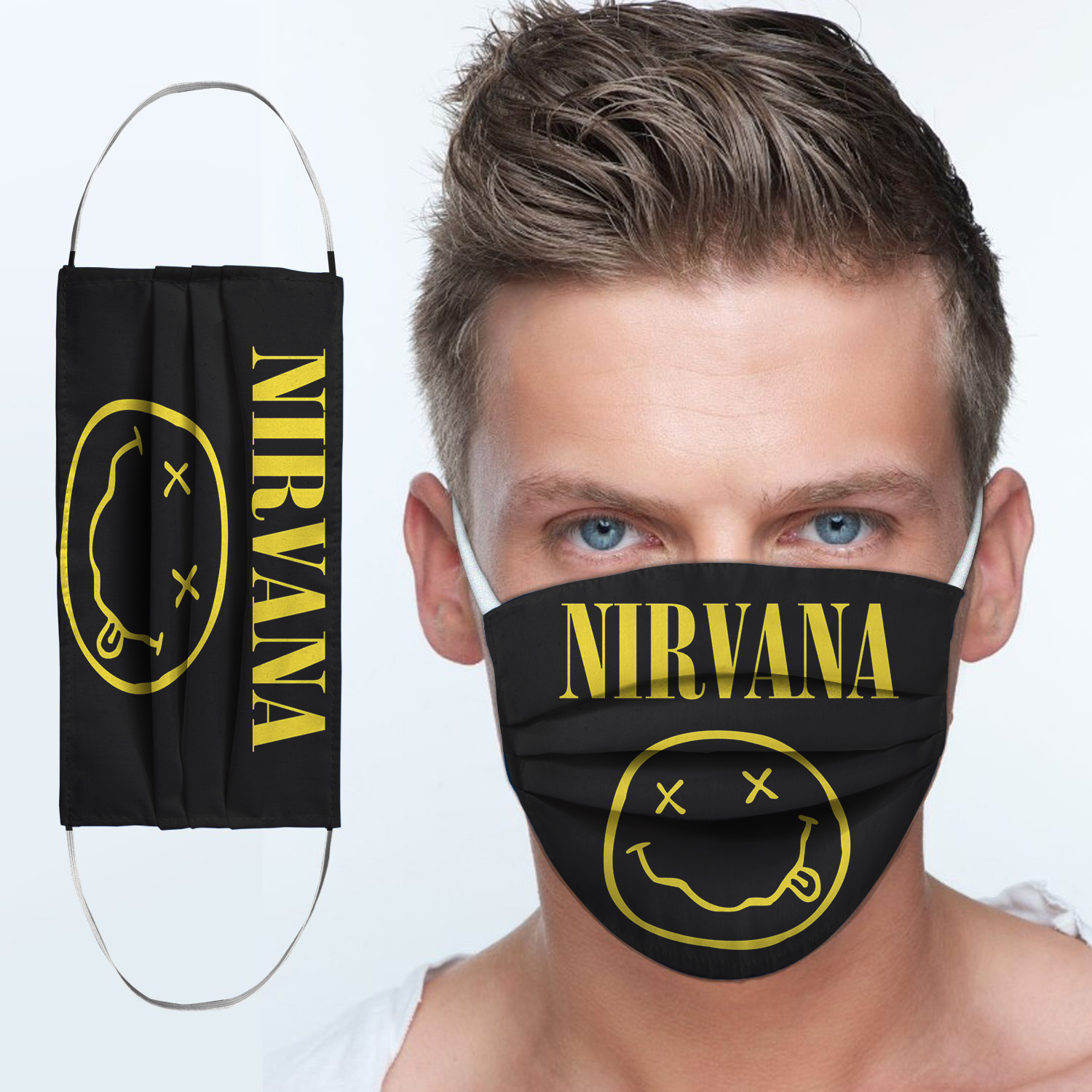 Nirvana rock band anti-dust cotton face mask 2