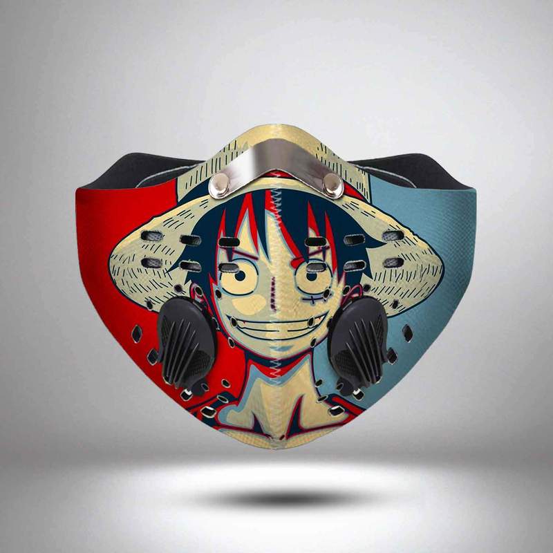 One piece monkey d luffy filter activated carbon face mask 1