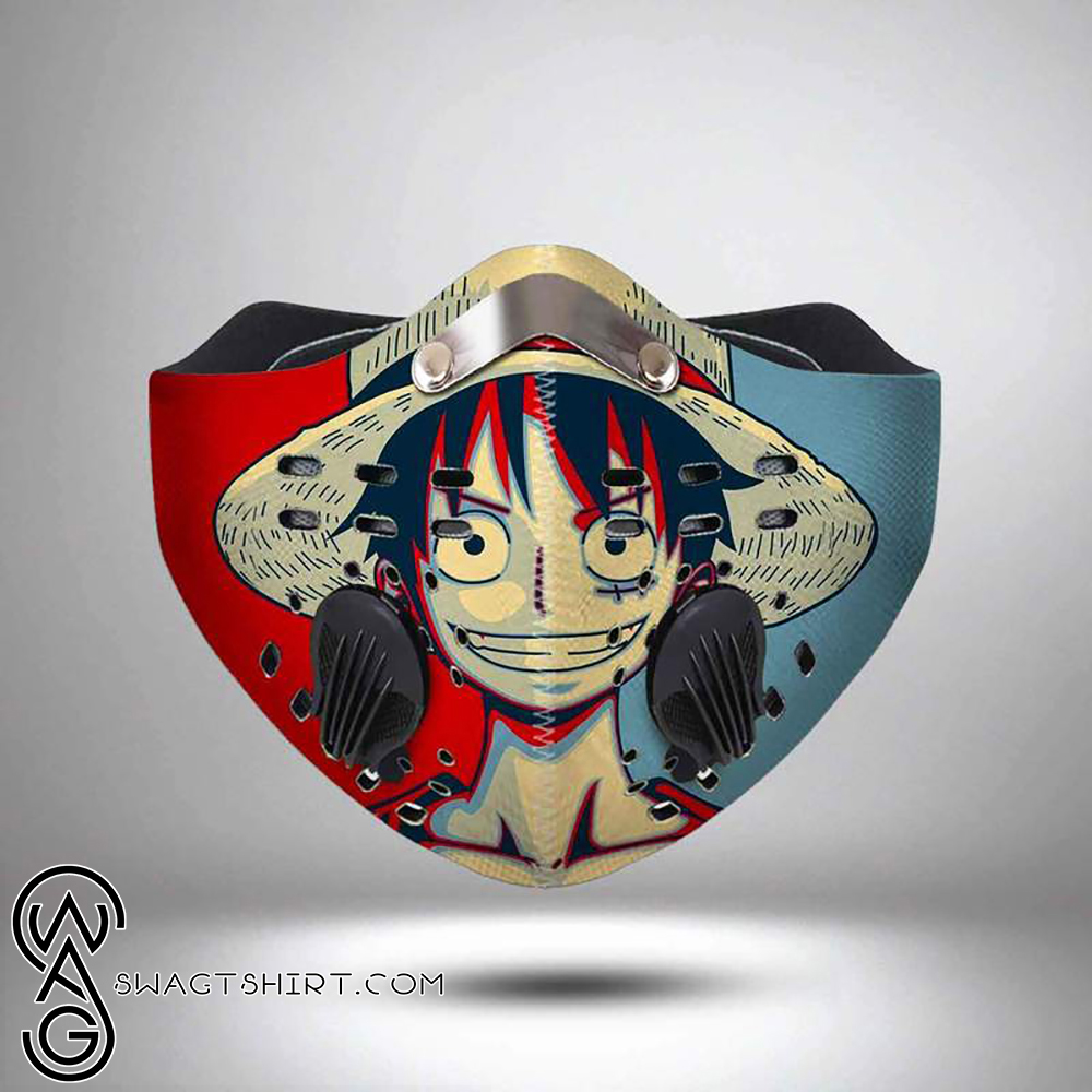 One piece monkey d luffy filter activated carbon face mask