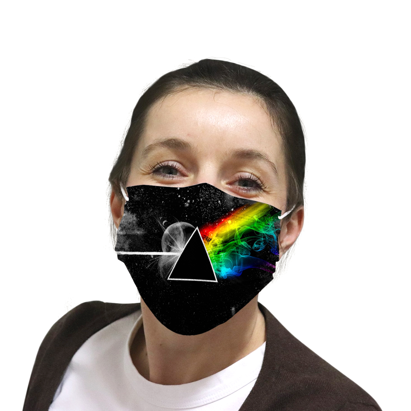 Pink floyd the dark side of the moon anti-dust cotton face mask 2