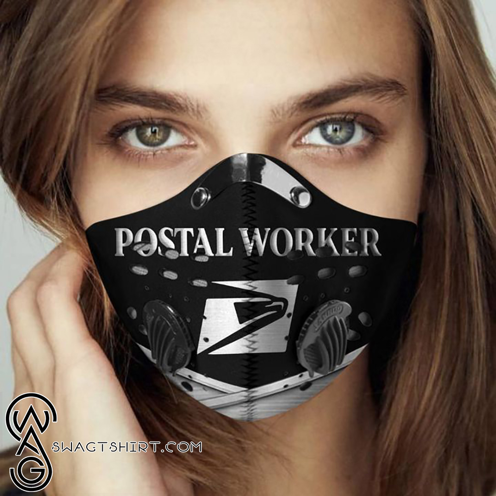 Postal worker proud filter activated carbon face mask