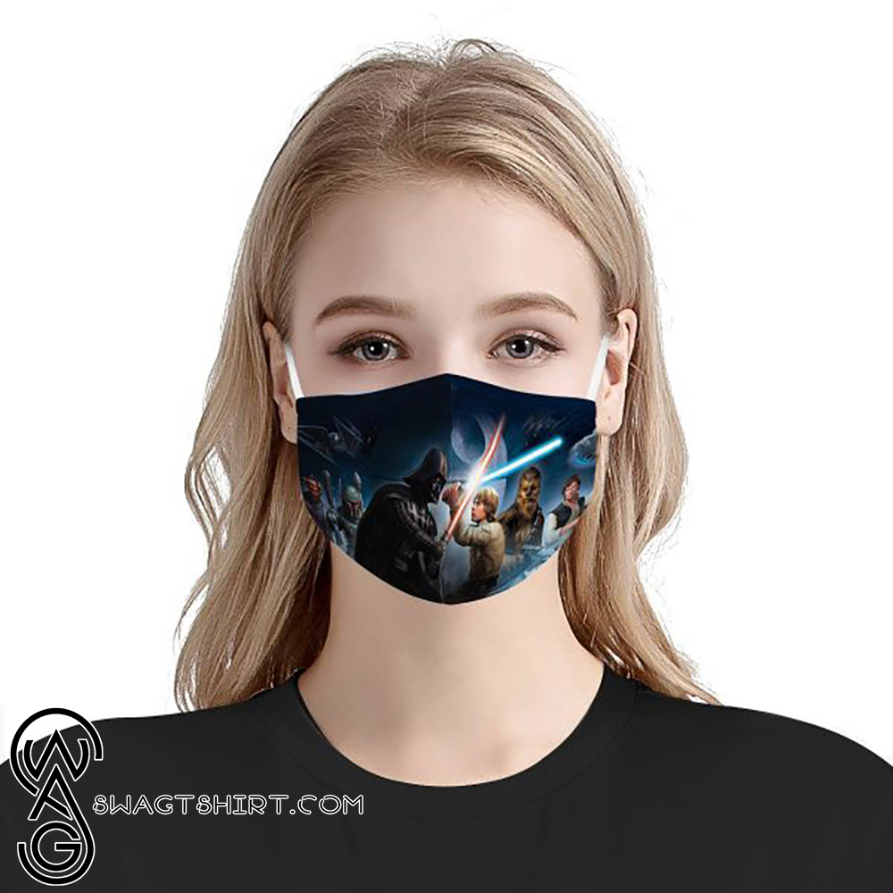 Star wars darth vader and luke skywalker cotton face mask