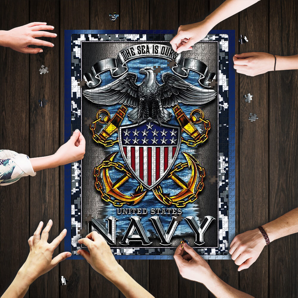 United states navy the sea is ours jigsaw puzzle 1
