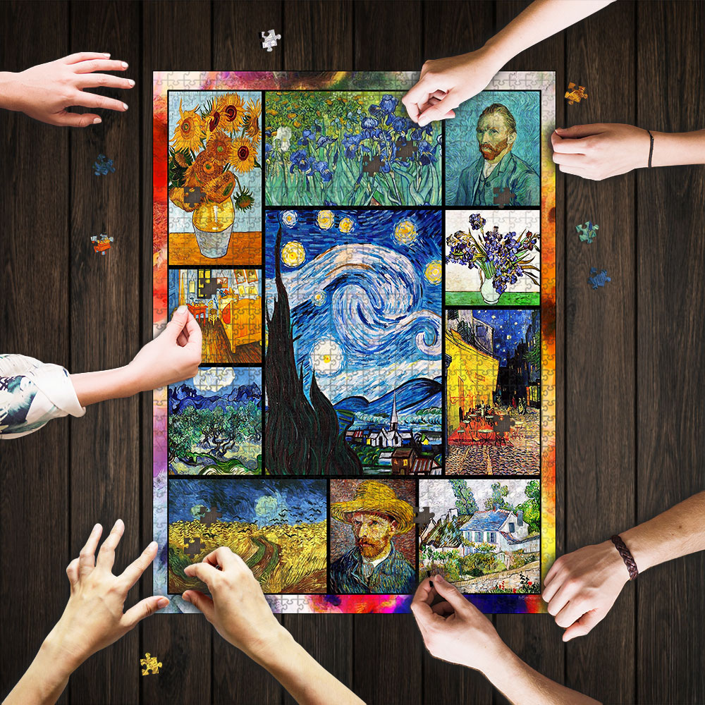 Vincent van gogh paintings starry night jigsaw puzzle 1