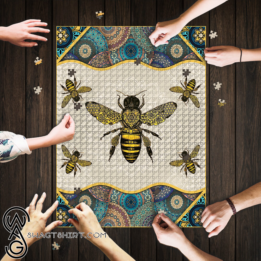 Vintage bee jigsaw puzzle