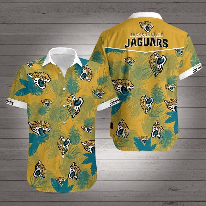 Jacksonville jaguars team hawaiian shirt 4