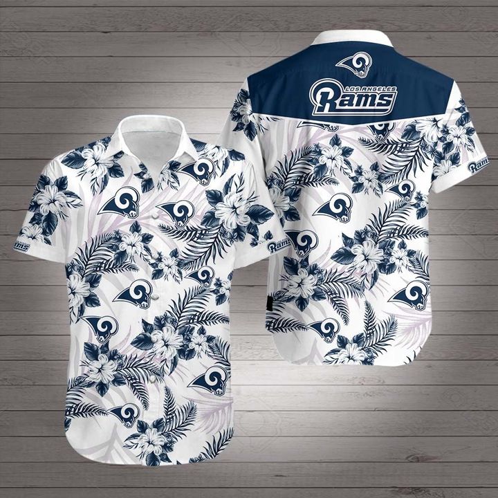 Los angeles rams team hawaiian shirt 2