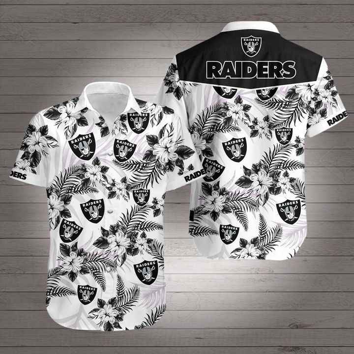 NFL oakland raiders hawaiian shirt 2