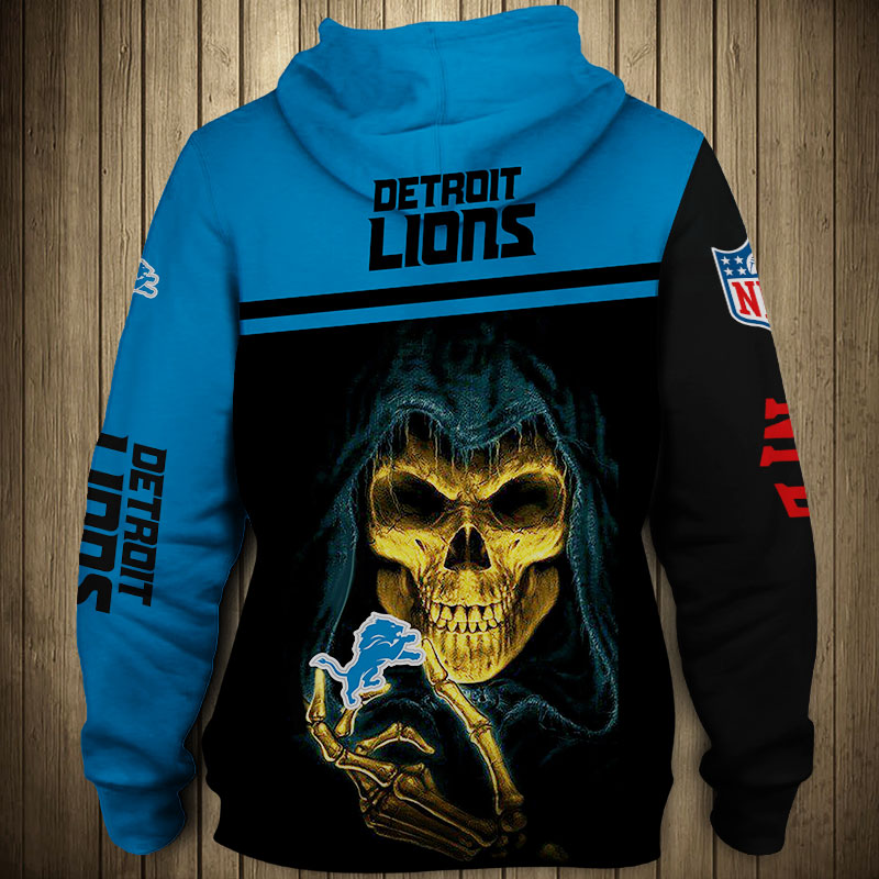 National football league detroit lions team zip hoodie 1