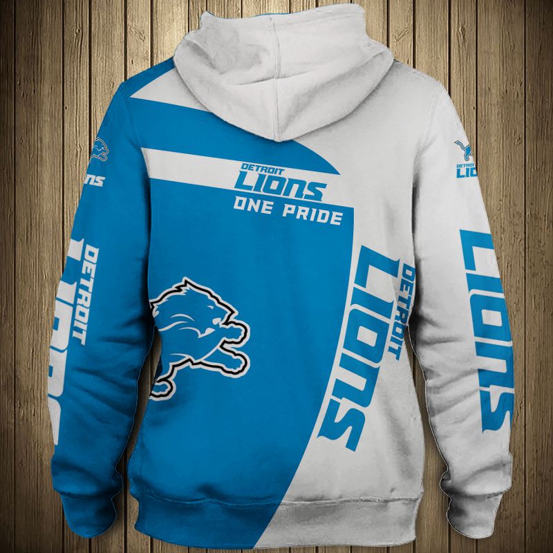 National football league detroit lions zip hoodie 1