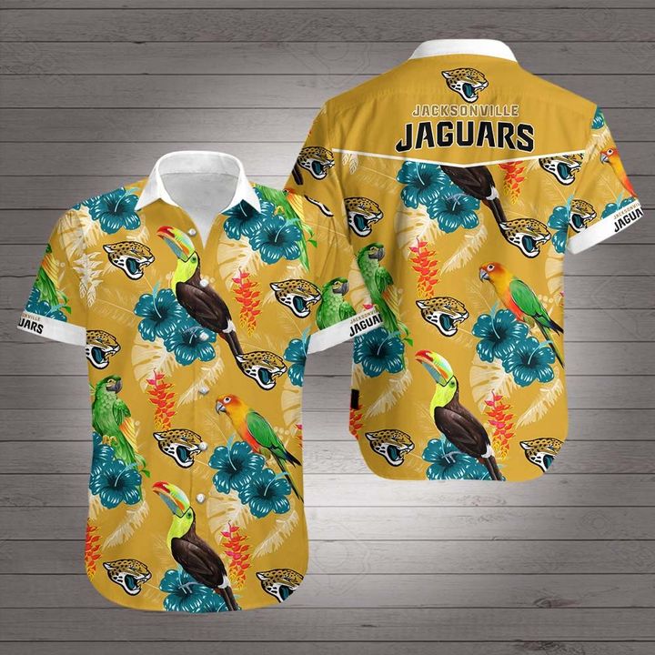 National football league jacksonville jaguars hawaiian shirt 2
