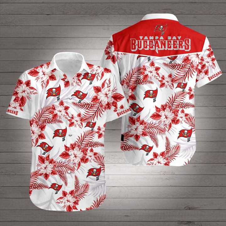 National football league tampa bay buccaneers hawaiian shirt 2
