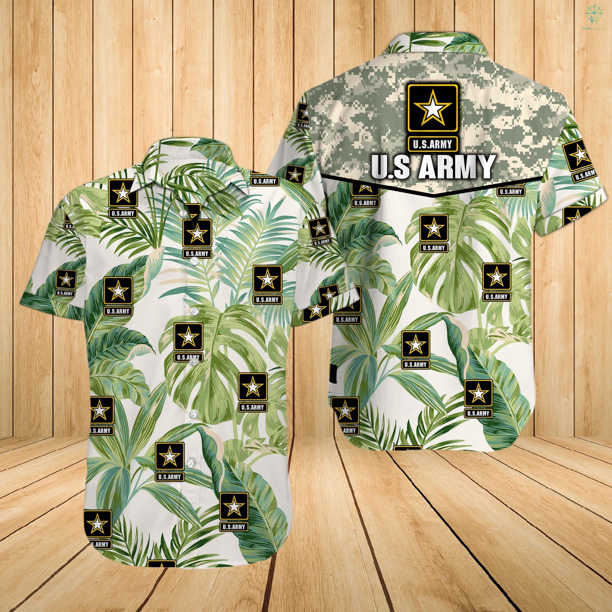 US army all over printed hawaiian shirt 2