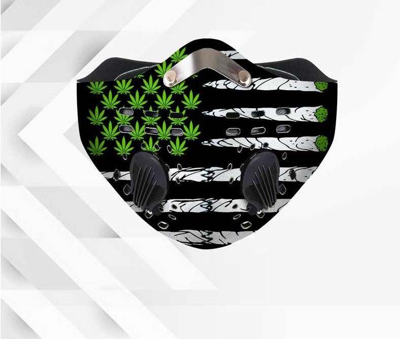 420 american flag anti pollution filter activated carbon face mask 3