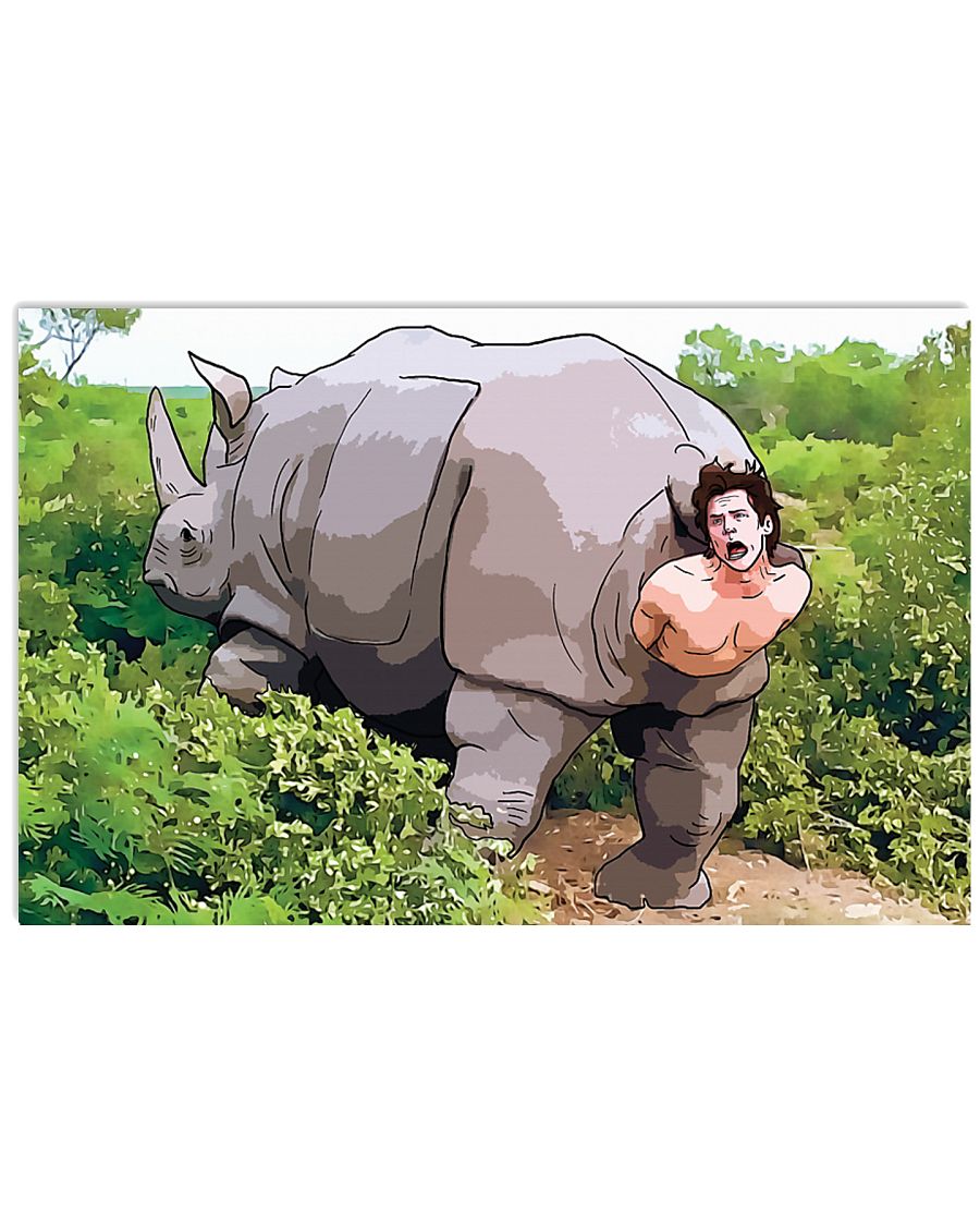 Ace ventura rhino scene poster cartoon poster 1