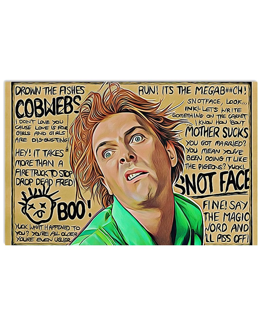 Drop dead fred drown the fishes cartoon poster 2