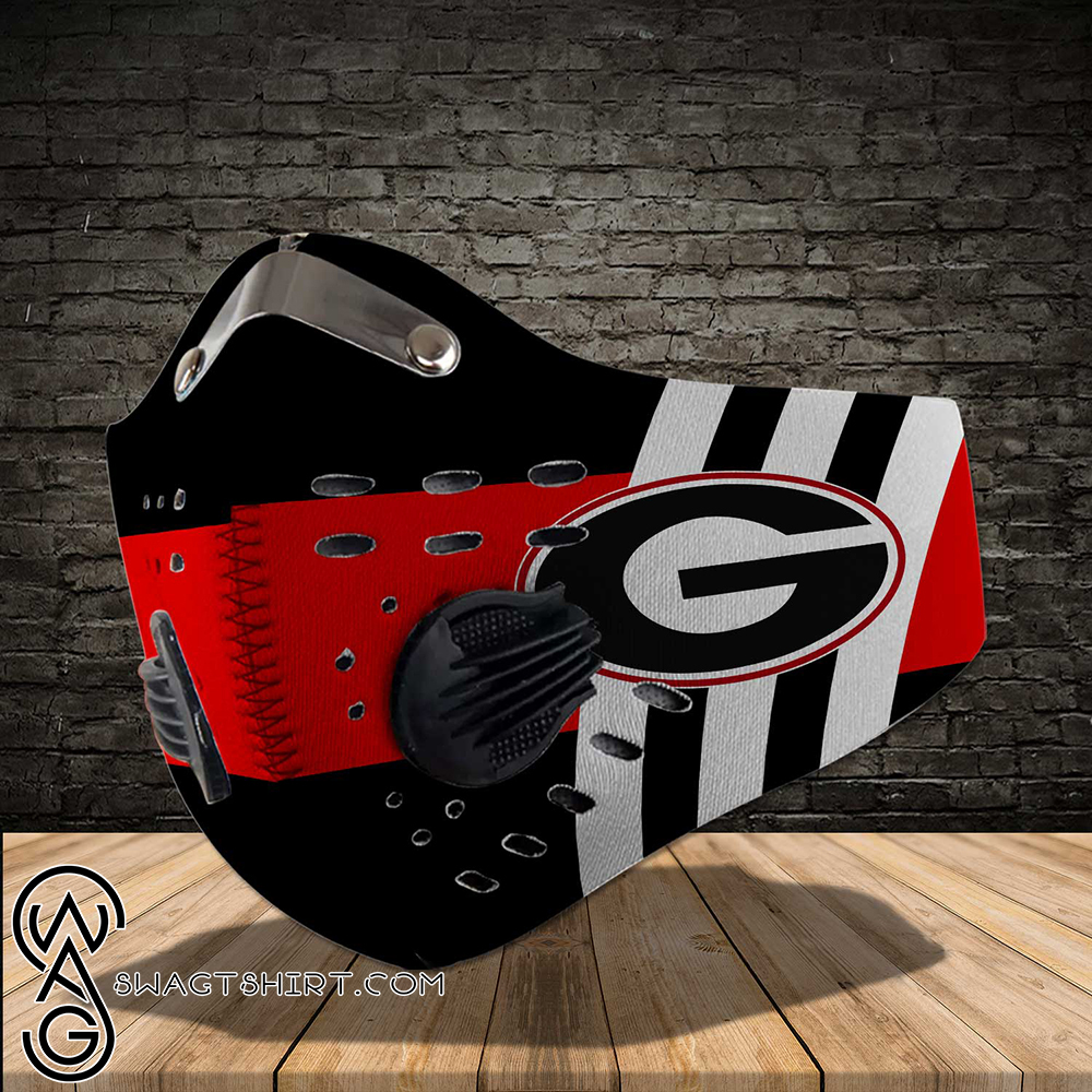 Georgia bulldogs football carbon filter face mask