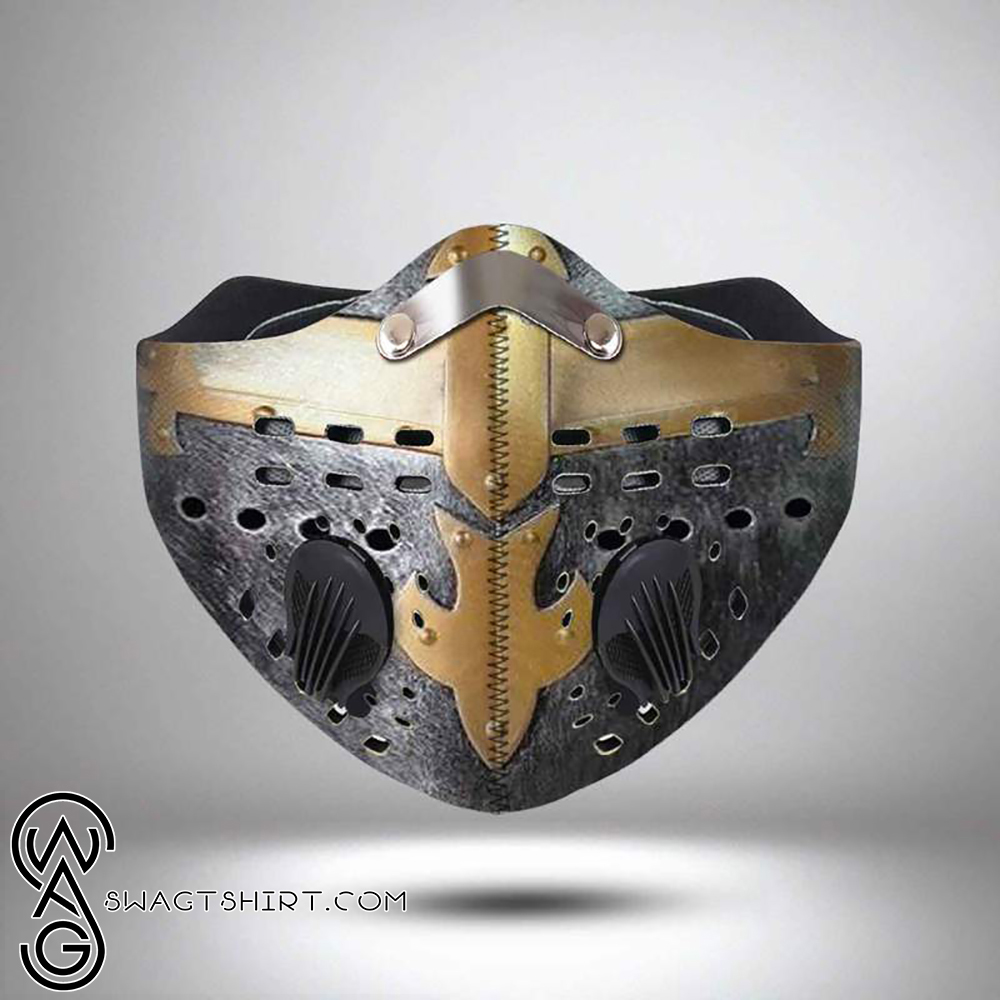 Knights templar helmet anti pollution face mask