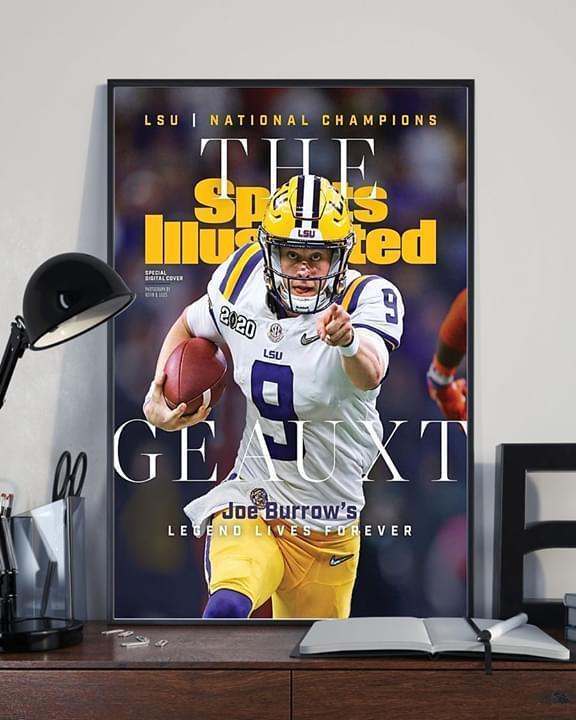 LSU tigers national champions the sport illustrated geauxt joe burrow's legend lives forever poster 4