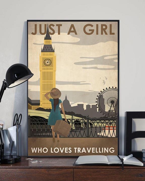 London big ben just a girl who loves traveling retro poster 4