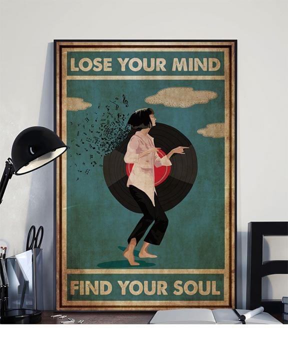 Lose your mind find your soul retro poster 2