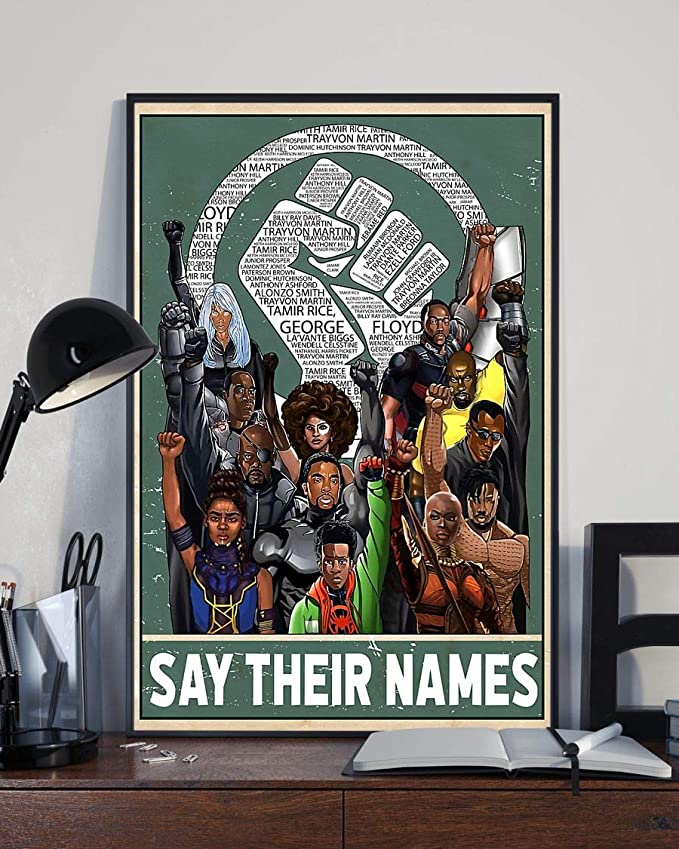 Say their names fist poster 2