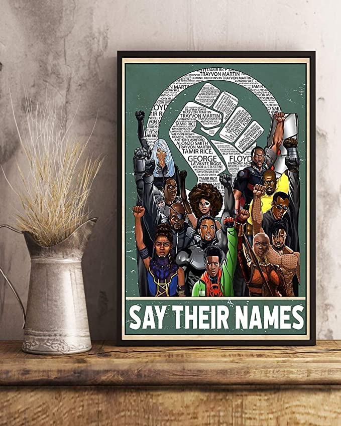 Say their names fist poster 3