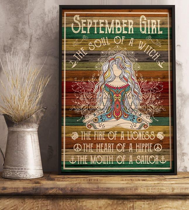 September girl soul of witch fire of lioness heart of hippie mouth of sailor poster 1